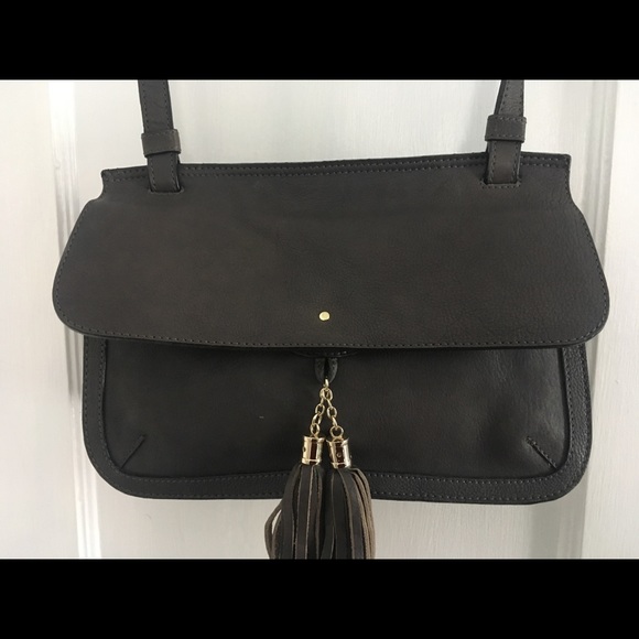 Era81 Grey Leather Crossbody - Picture 2 of 6